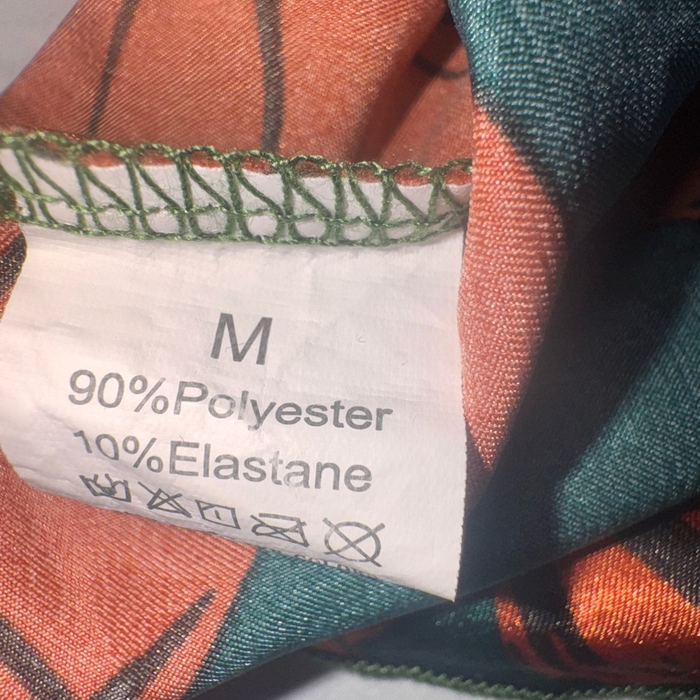 Tropical Floral Satin slip on Mini Dress - Picture 4 of 5